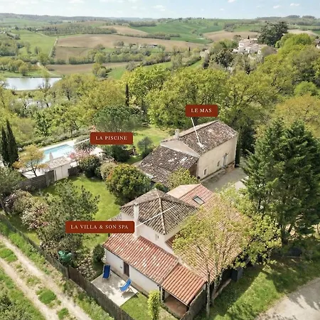 Domaine La Vedence - Gascon Et Sa - Privee Avec Et Piscine Dom wakacyjny Marsolan